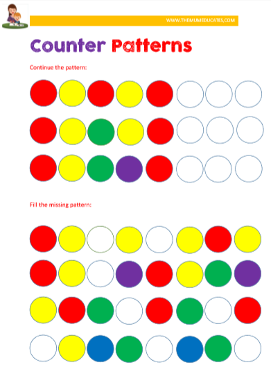 Printable Counters For Kids Math