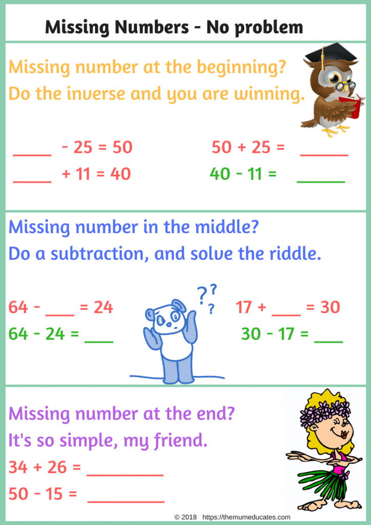 How To Solve Missing Numbers Problem In Year 2 The Mum Educates