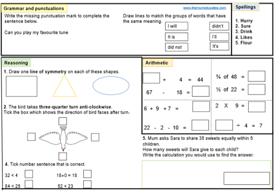 ks1 sats homework