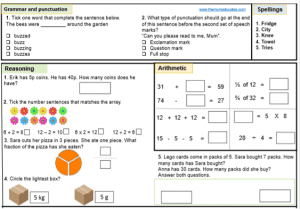 FREE KS1 SATS Worksheets and Practice Papers - The Mum Educates