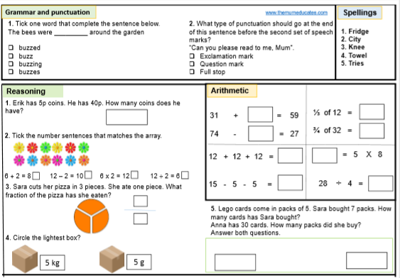 Free Ks Sats Worksheets And Practice Papers The Mum Educates