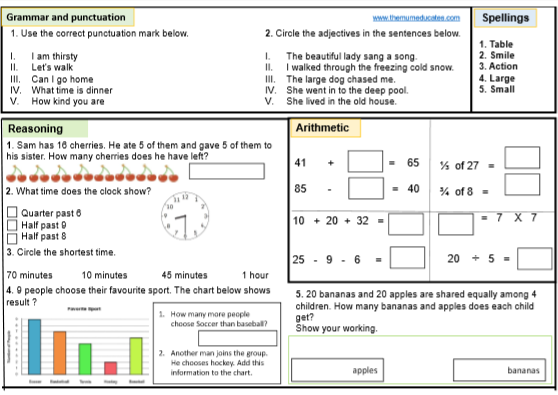free ks1 sats worksheets and practice papers the mum educates