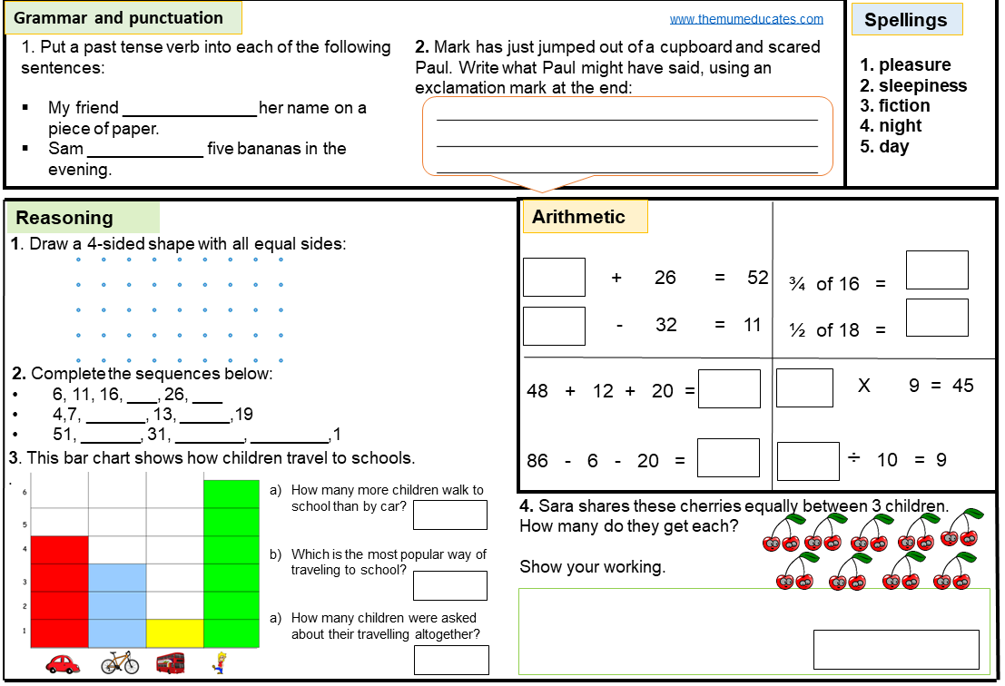 ks1 sats homework