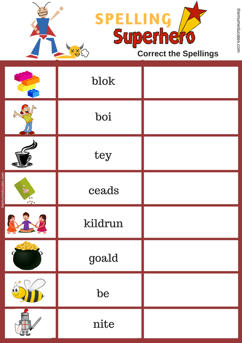 Choose the correct spelling of the word. Correct Spelling. 10 Minutes a Day Spelling ks1.