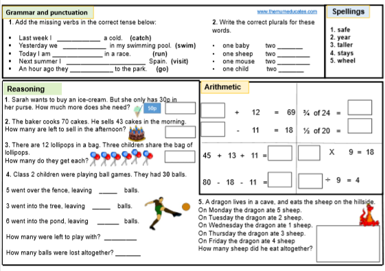 free ks1 sats worksheets and practice papers the mum