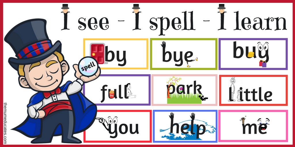 Spelling Words Flash Cards