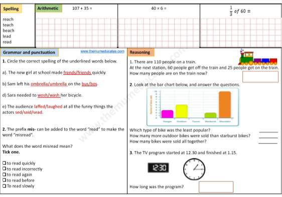 Year 3 Free Worksheets The Mum Educates