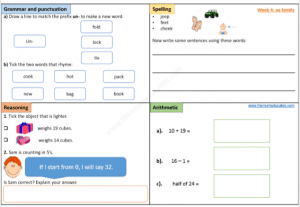 Year 1 Free worksheets daily