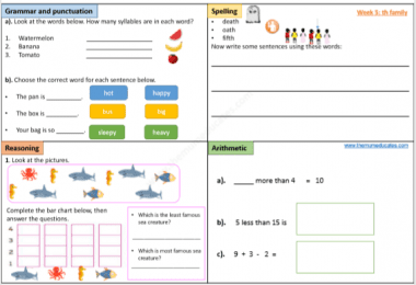 Year 1 Free Worksheets (age 5 - 6) - KS1 - The Mum Educates