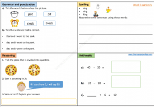 Year 1 Free worksheets