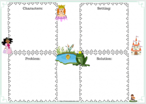 The Frog Prince (FREEBIES Literacy and Math worksheets) Story setting