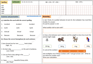 Year 3 free worksheets