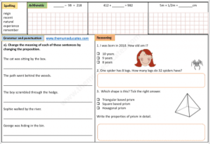 Year 3 worksheets