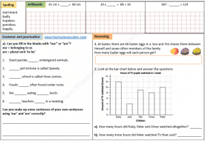 Free year 4 worksheets
