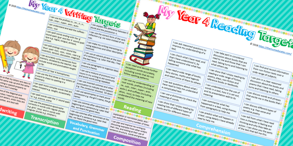 Year 4 Targets - Reading, Writing, Maths And Science - The Mum Educates