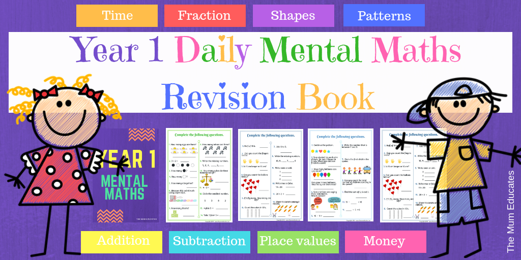 Year 1 Mental Maths Book (Age 5 - 7) - FREEBIE Included!