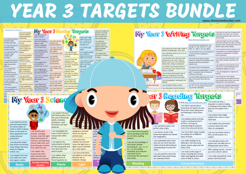 Year 3 free writing targets