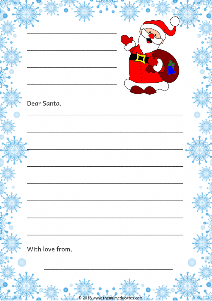 Printable Santa Envelope Template - Printable Christmas ...