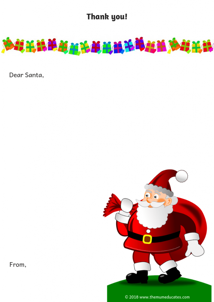 7 free printable letters to santa the mum educates