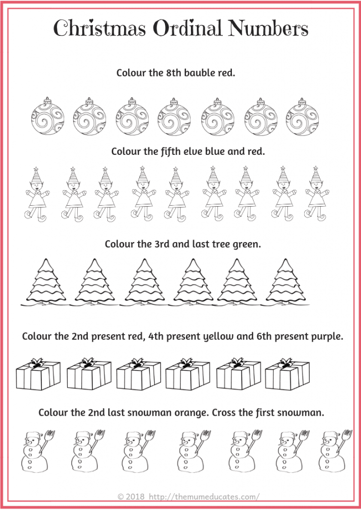 Year 2 Christmas Themed Maths Worksheets - The Mum Educates