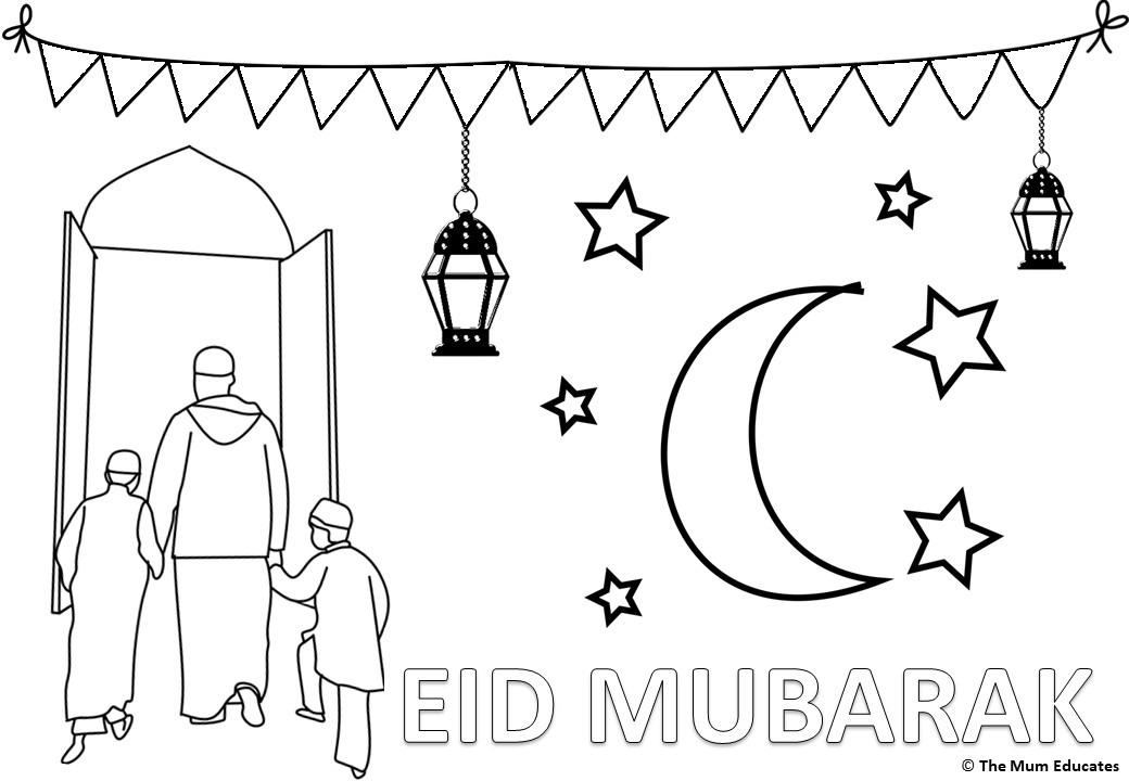 Free Eid Colouring Sheets EidulFitr The Mum Educates