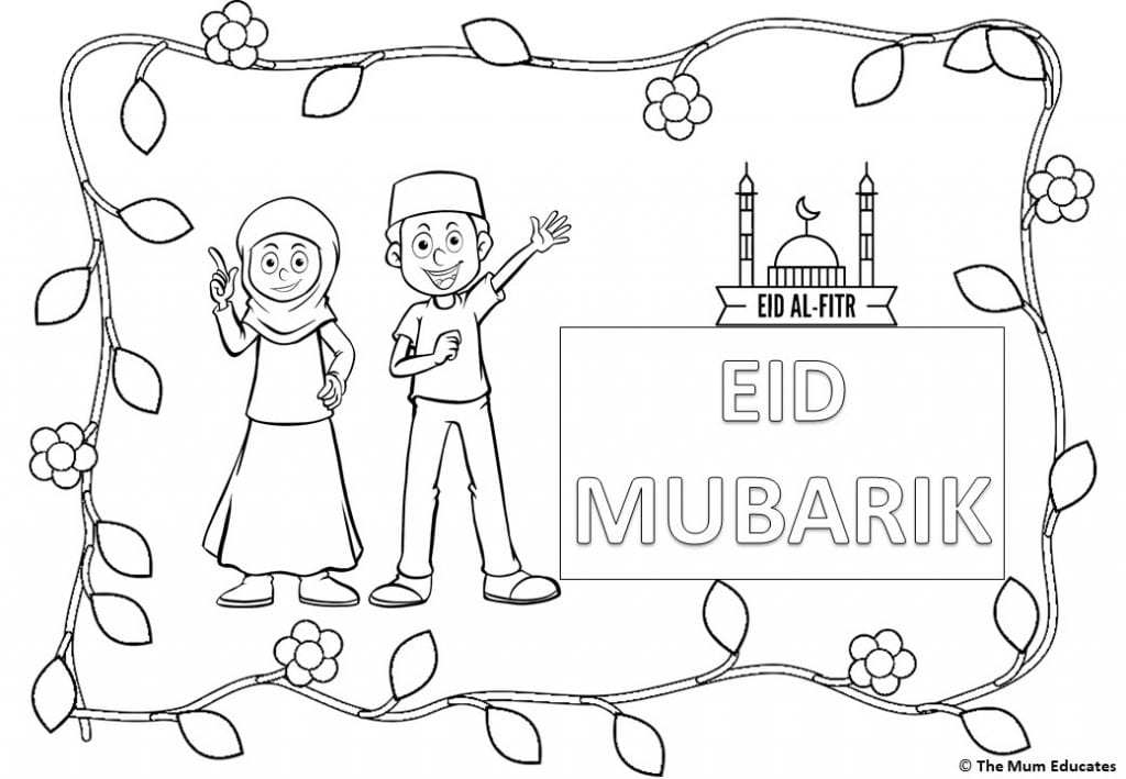 Free Eid Colouring Sheets Eid ul Fitr The Mum Educates