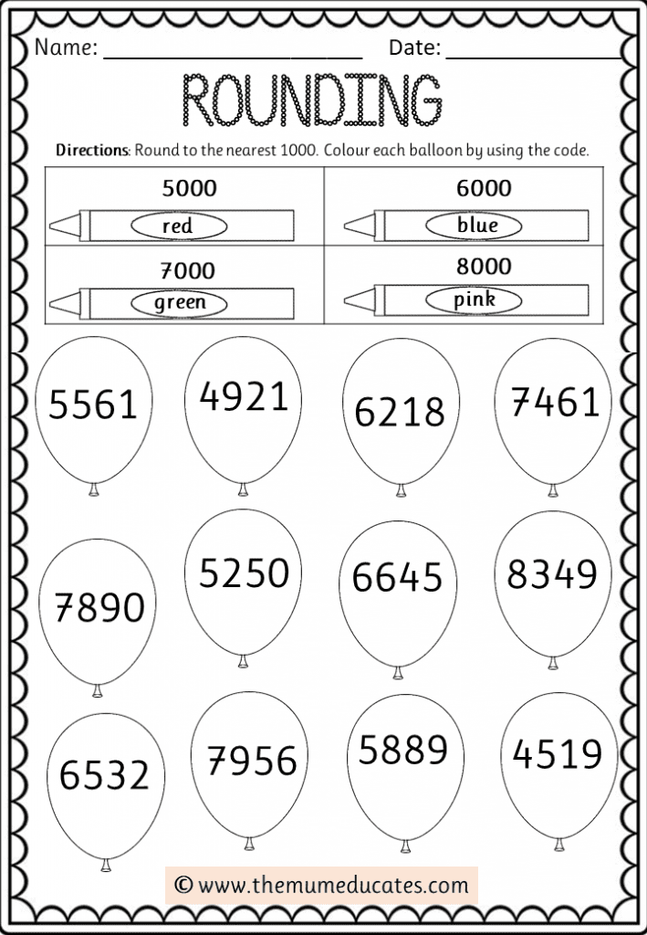 Rounding numbers  Free Worksheets, Rules and Posters  The Mum Educates