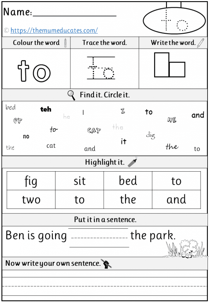 free phase 2 tricky words worksheets reception early years the mum educates