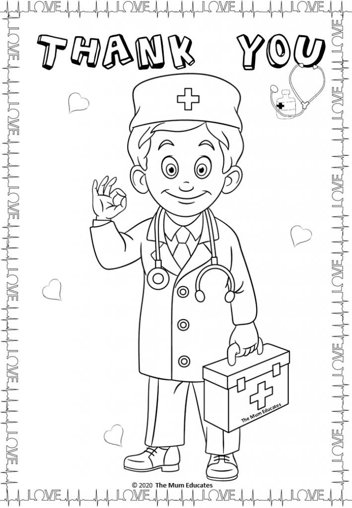 doctor coloring pages for children