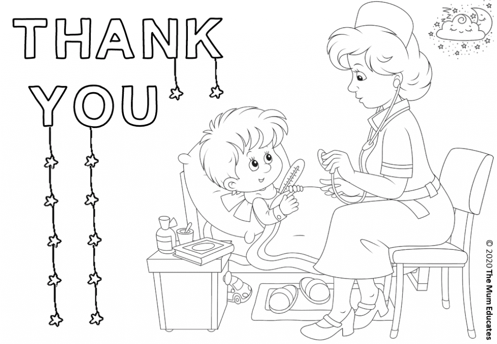 please and thank you coloring pages