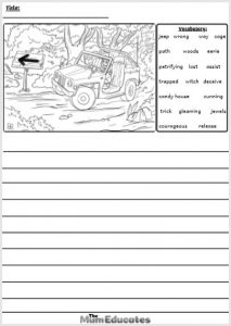 20 Free Picture Writing Prompts for kids with Vocabulary - The Mum Educates
