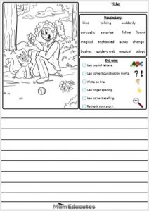 picture prompts for creative writing grade 1