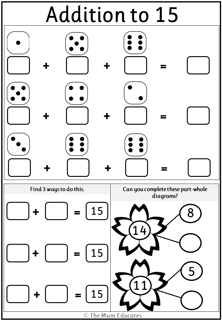 Addition Worksheet Fun Pictures