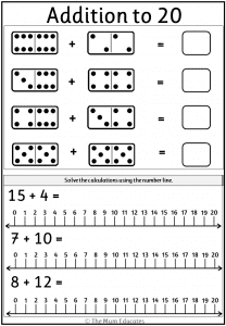 Free Addition Worksheets Year 1 - The Mum Educates