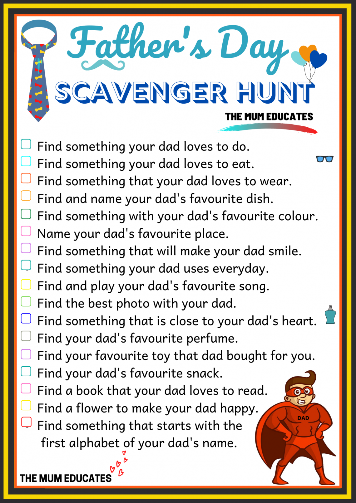 Free Printable Scavenger Hunt For Kids Ideas The Mum Educates