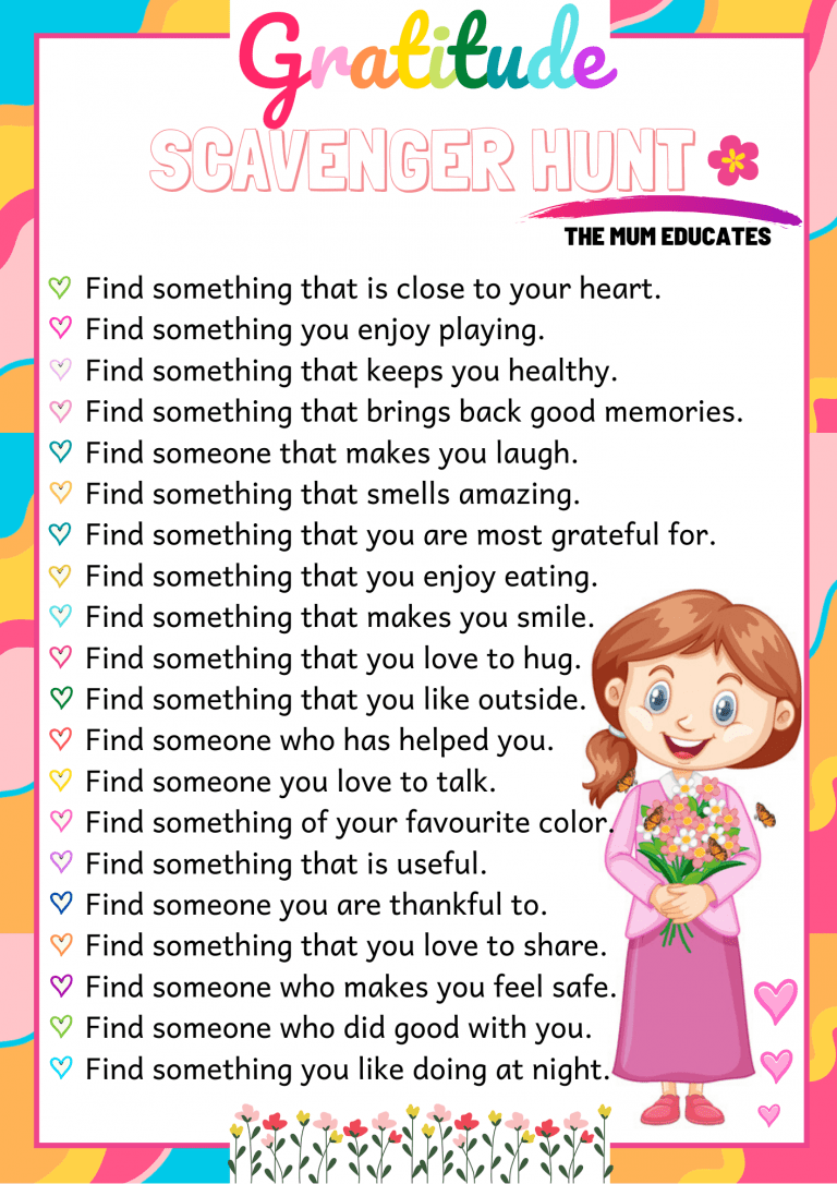 Free Printable Scavenger Hunt for Kids - Ideas - The Mum Educates