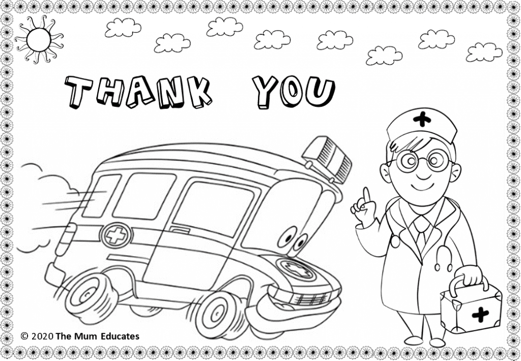 please and thank you coloring pages