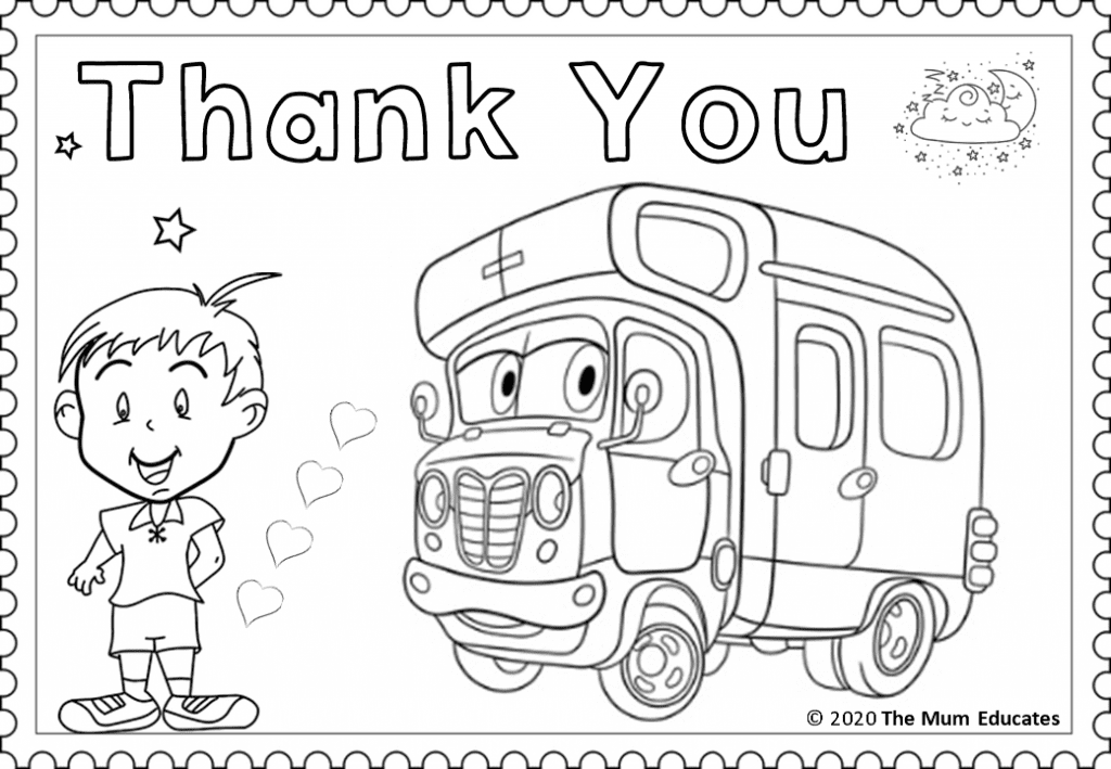 Thank you Key Workers Colouring Sheets - FREE - The Mum Educates