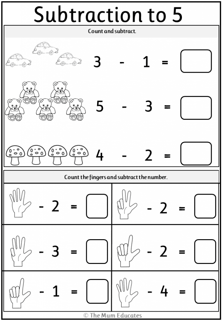 Free Subtraction Worksheets Year 1 Year 2 The Mum Educates