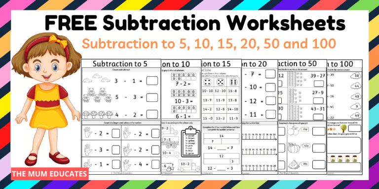 free subtraction worksheets year 1 year 2 the mum