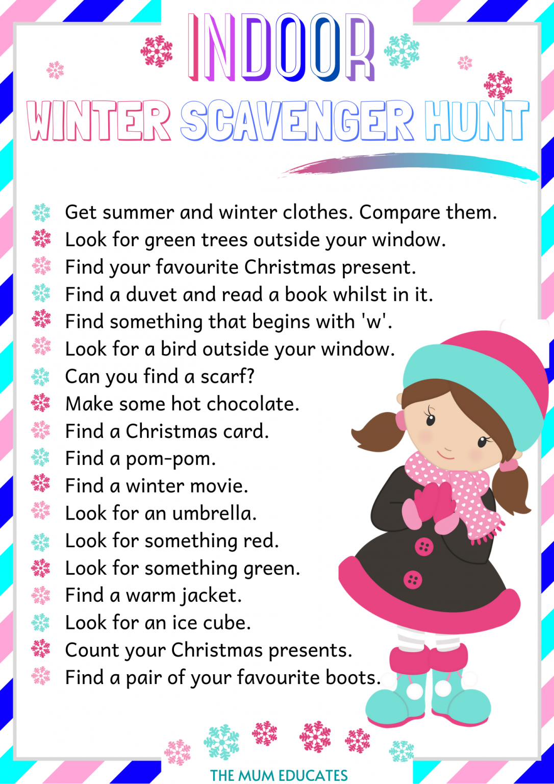 Free Printable Scavenger Hunt For Kids - Ideas - The Mum Educates