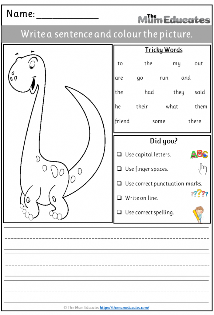 dinosaur writing prompt