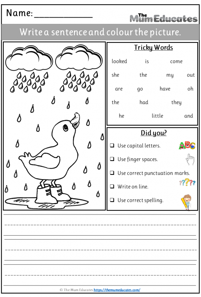 Simple Sentence For Kids