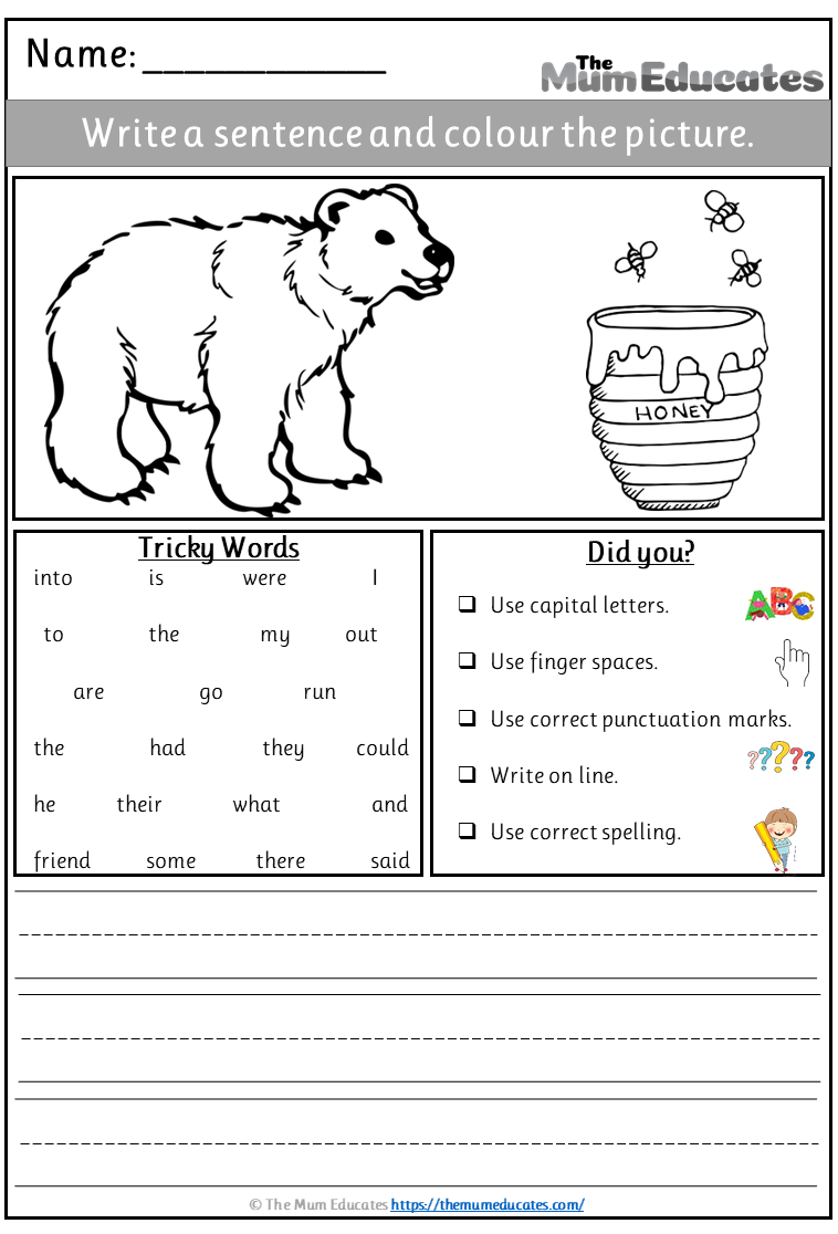 write a sentence using homework