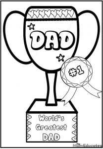 Father's Day Colouring Pages for kids - Free Printable - The Mum Educates