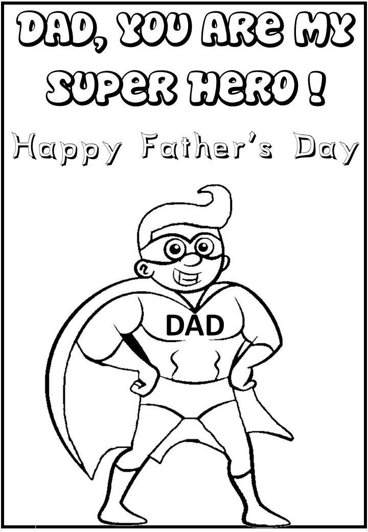 Father's Day Colouring Pages for kids Free Printable The Mum Educates