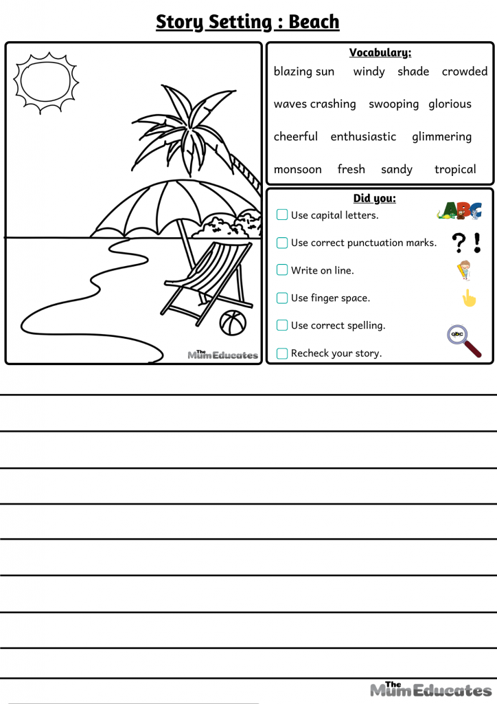 free 15 story settings description writing frames the mum educates