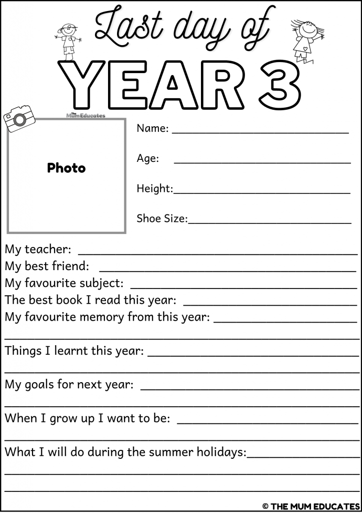 Last day of school printable