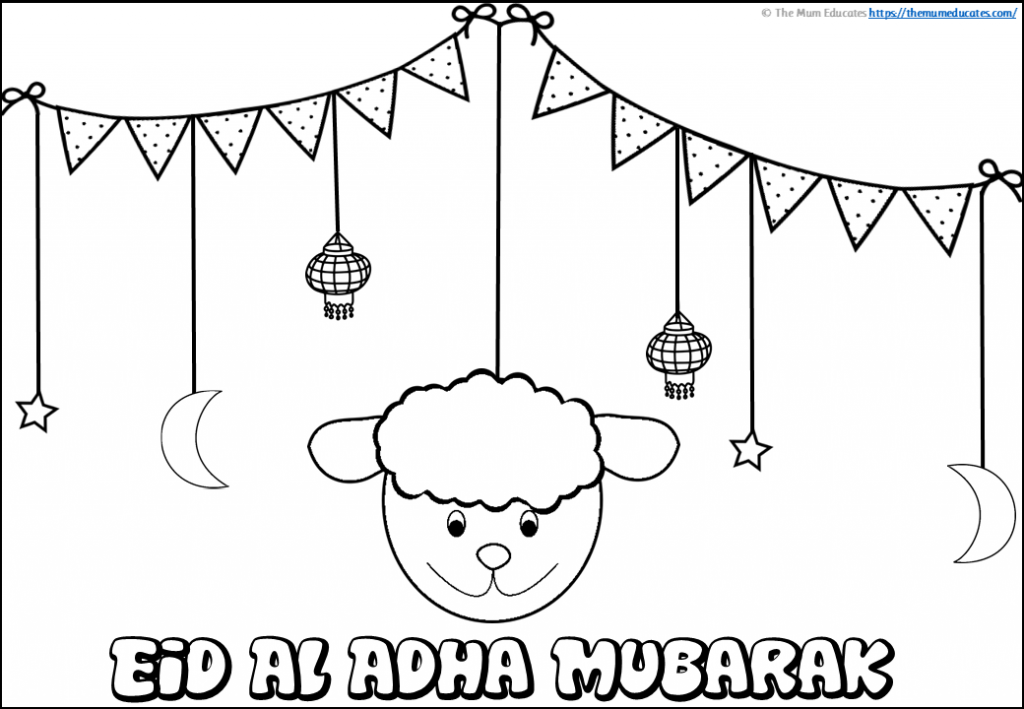 Eid Al Adha Colouring Pages 