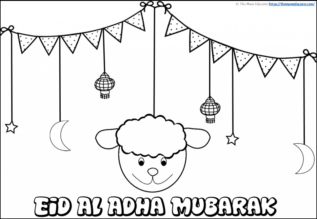 Free Eid Al Adha Colouring Pages - The Mum Educates